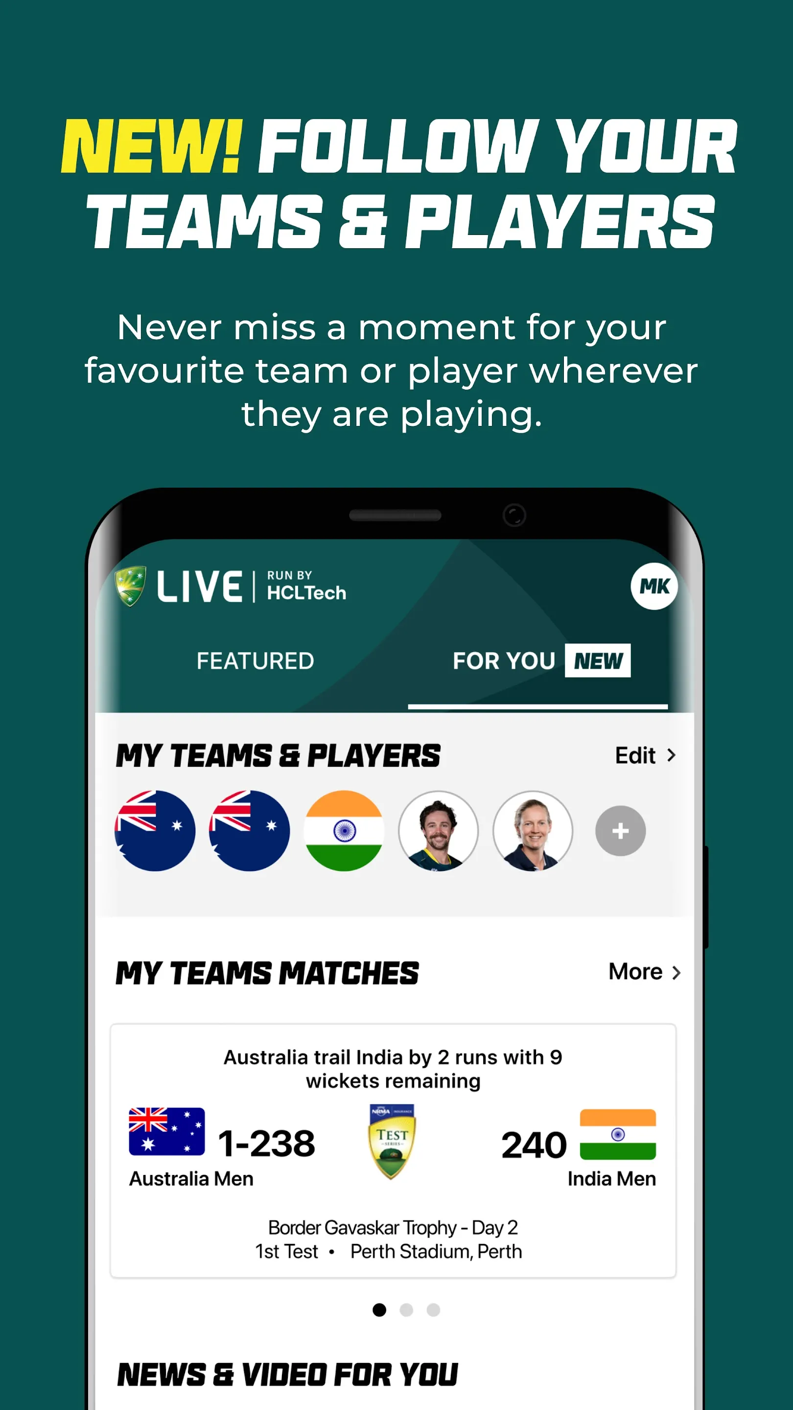Cricket Australia Live | Indus Appstore | Screenshot