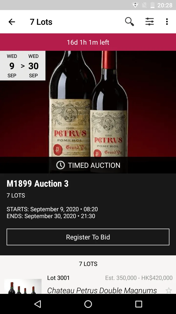 Maison 1899 Auctions | Indus Appstore | Screenshot