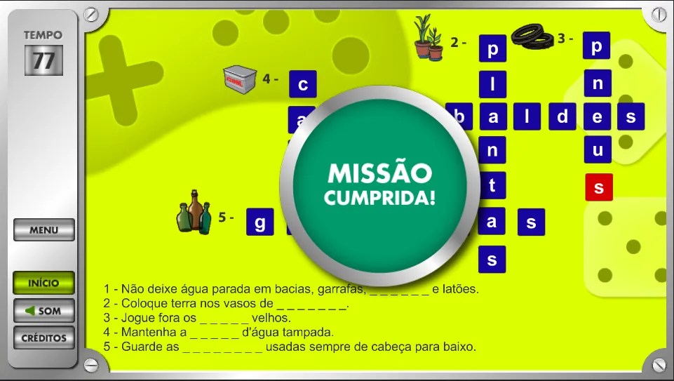 Minijogos - Palavras-Cruzadas | Indus Appstore | Screenshot