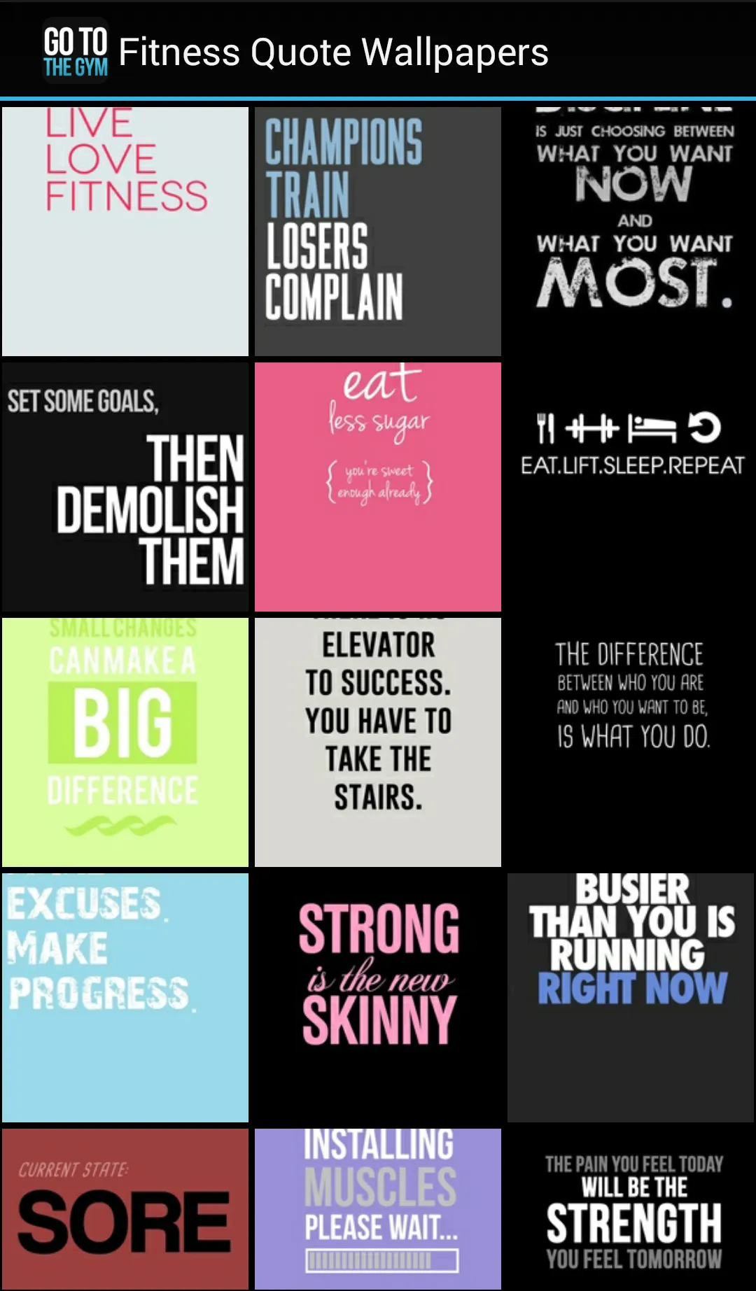 Fitness Quote Wallpapers | Indus Appstore | Screenshot