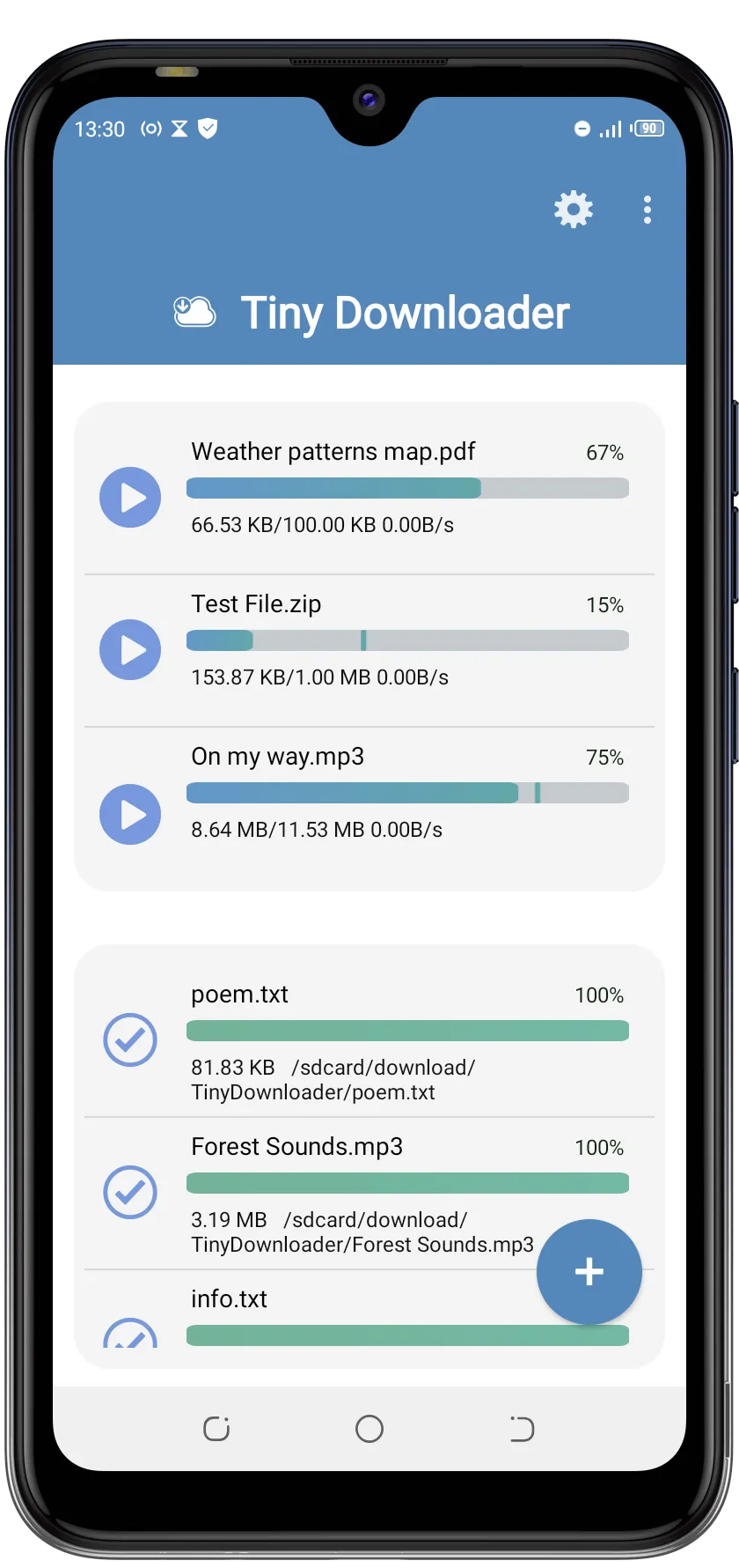 Tiny Download Manager | Indus Appstore | Screenshot