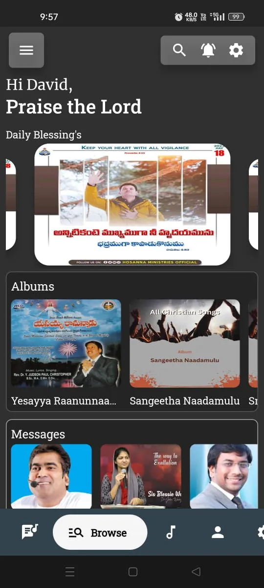 All Christian Songs | Indus Appstore | Screenshot