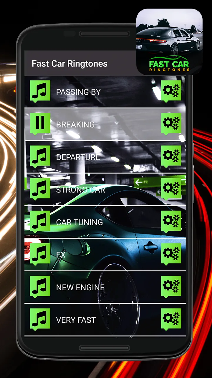 Fast Car Ringtones & Sounds | Indus Appstore | Screenshot