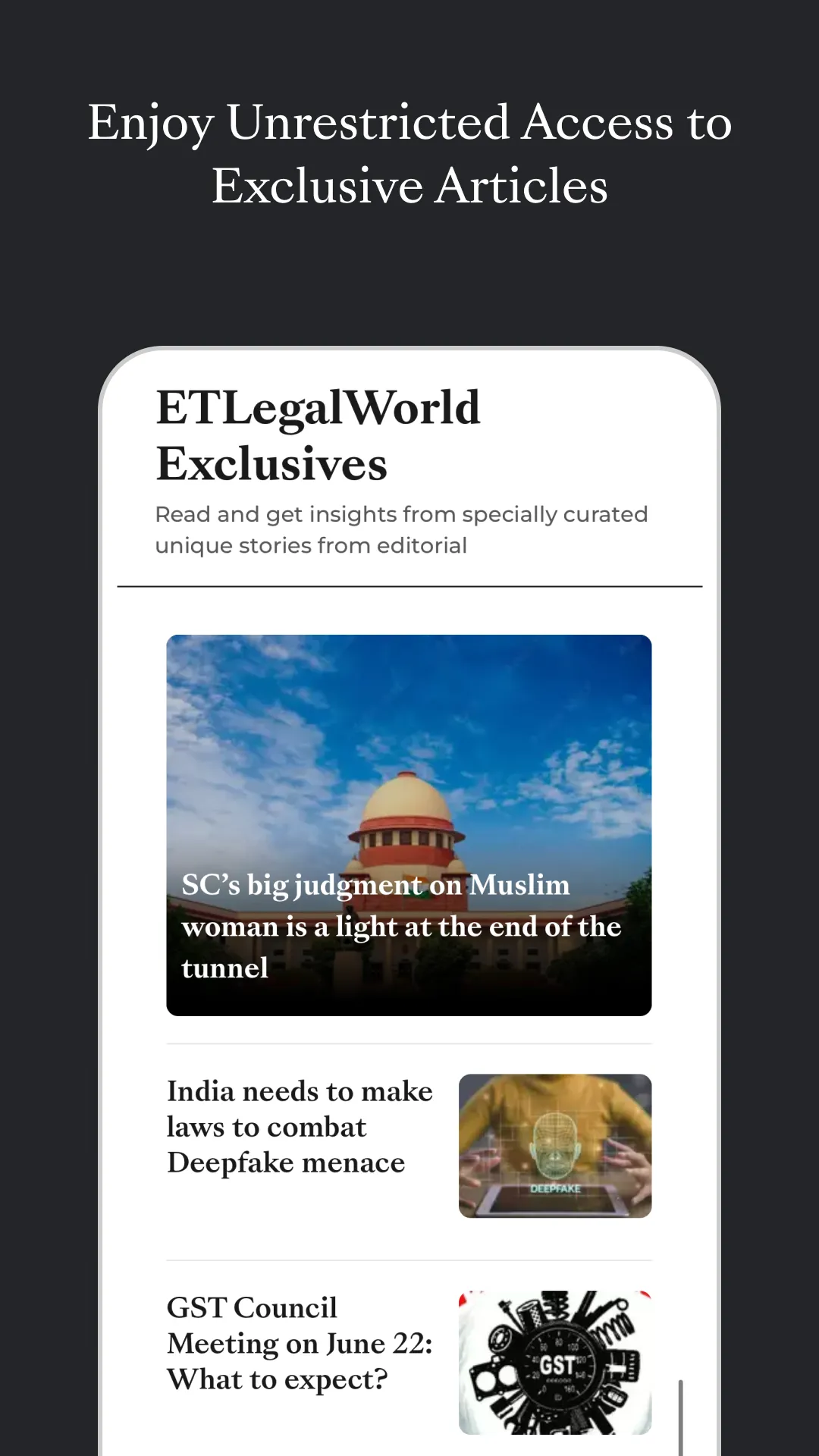 ETLegalWorld | Indus Appstore | Screenshot