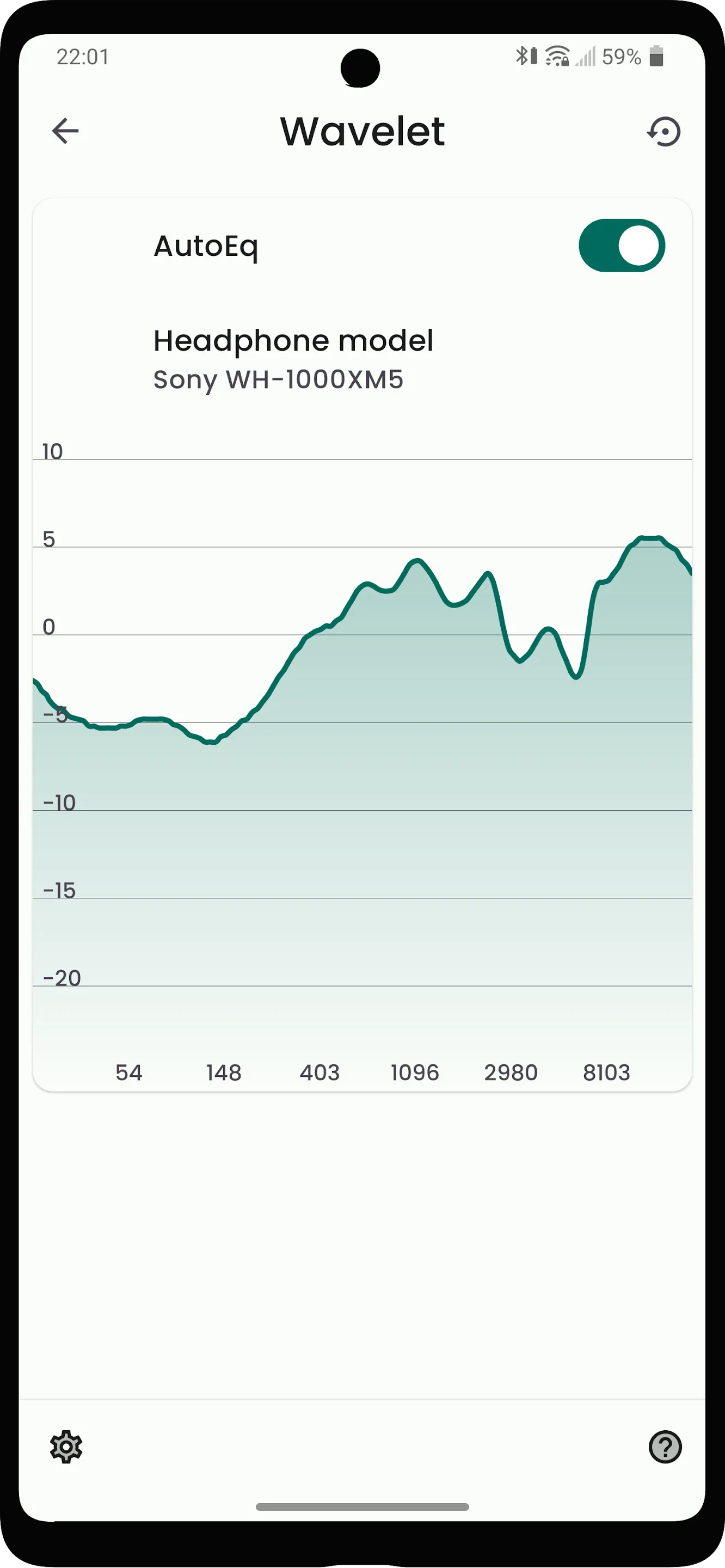 Wavelet: headphone specific EQ | Indus Appstore | Screenshot