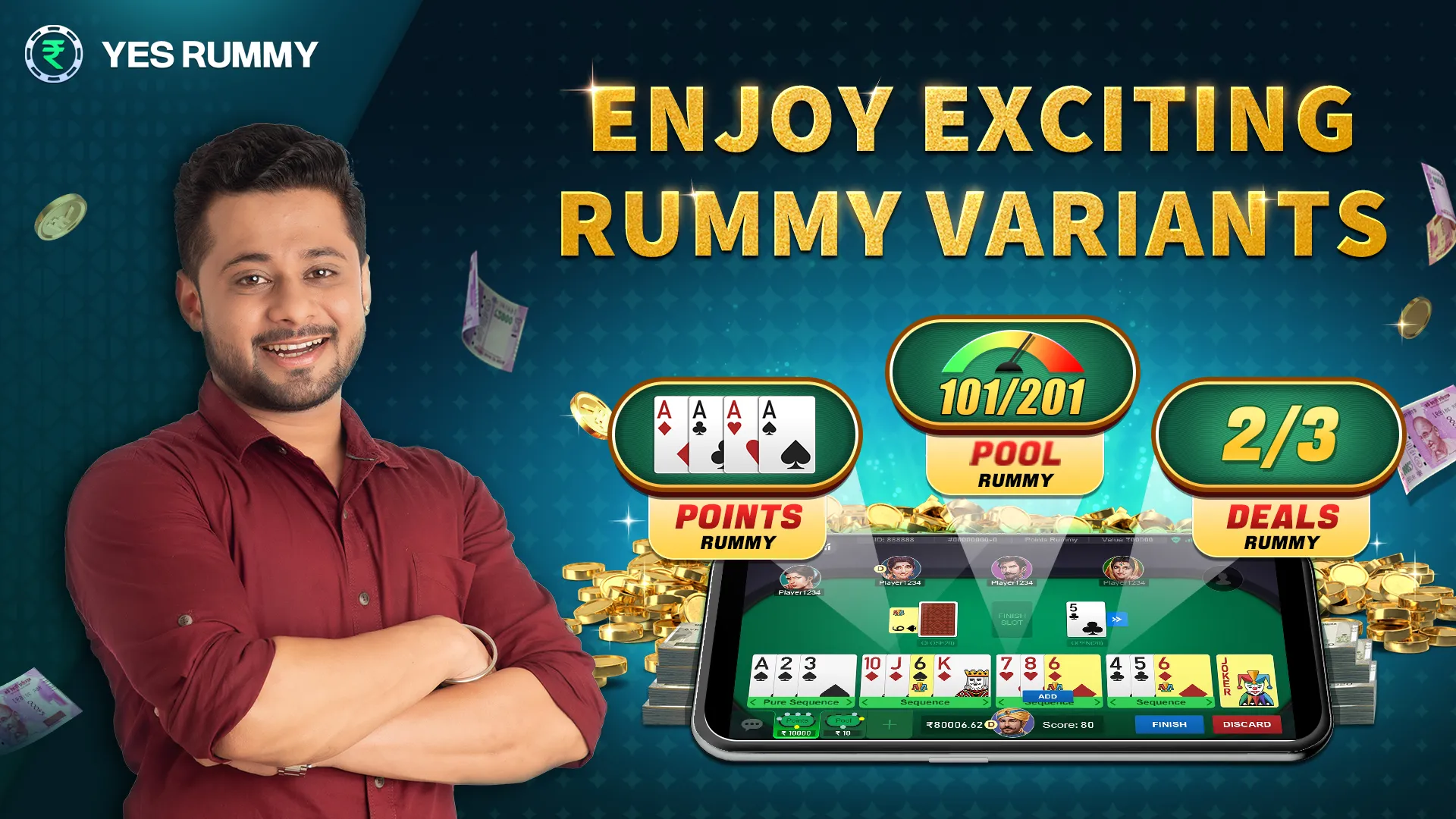 Yes Rummy - Play Cash Rummy | Indus Appstore | Screenshot