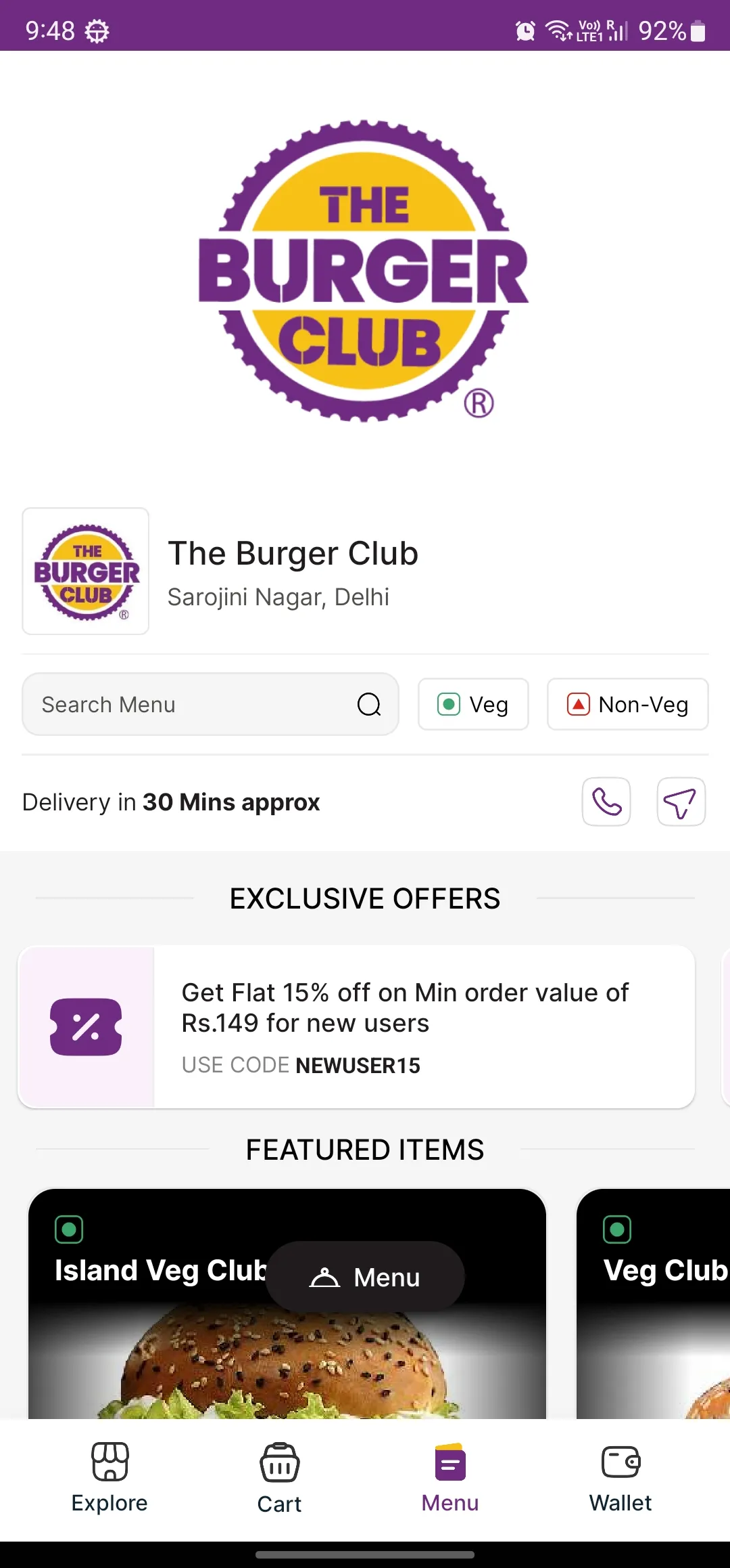 The Burger Club | Indus Appstore | Screenshot