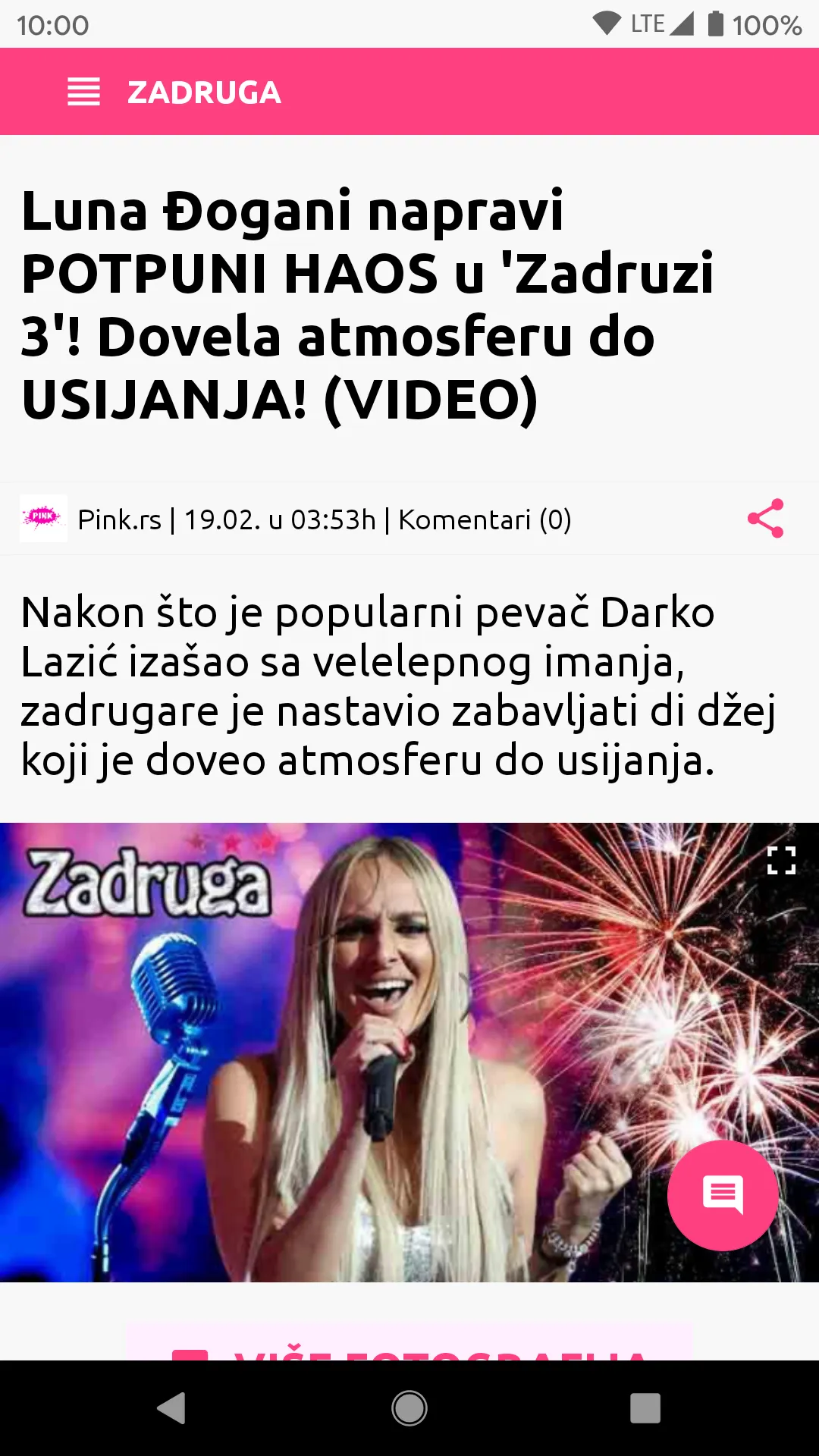 Zadruga Info - reality show | Indus Appstore | Screenshot