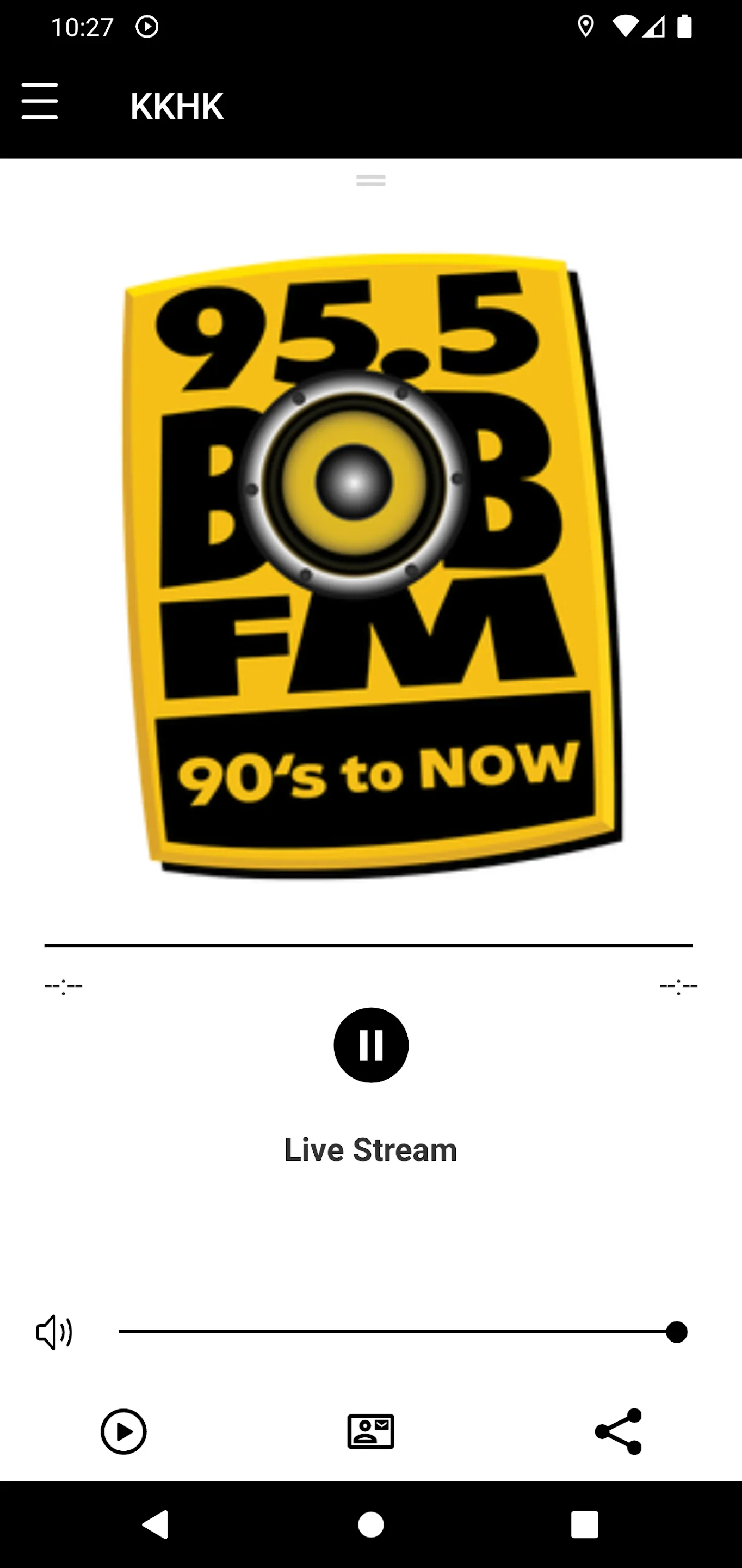 95.5 Bob FM KKHK | Indus Appstore | Screenshot