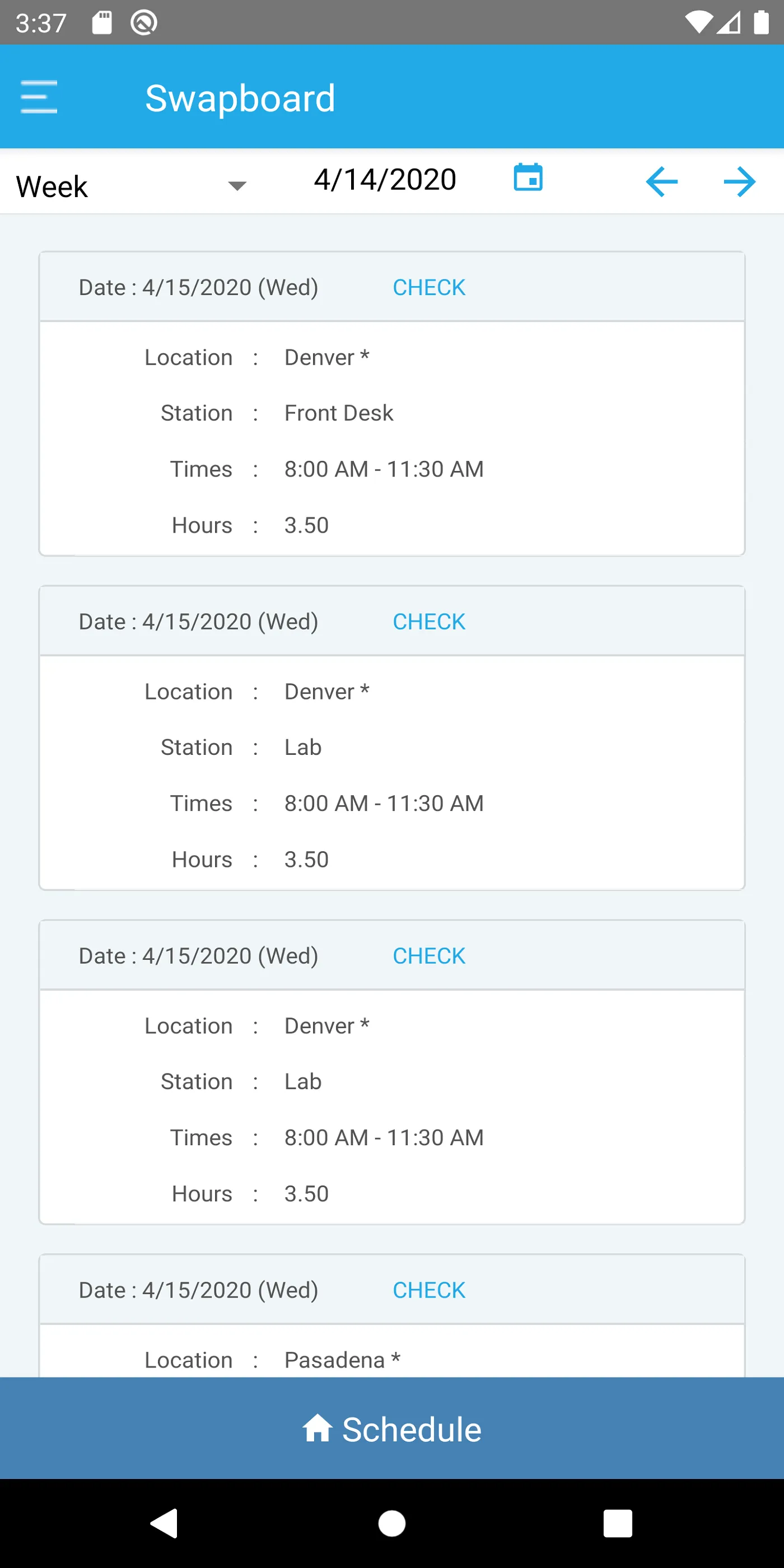 ScheduleSource Teamwork | Indus Appstore | Screenshot