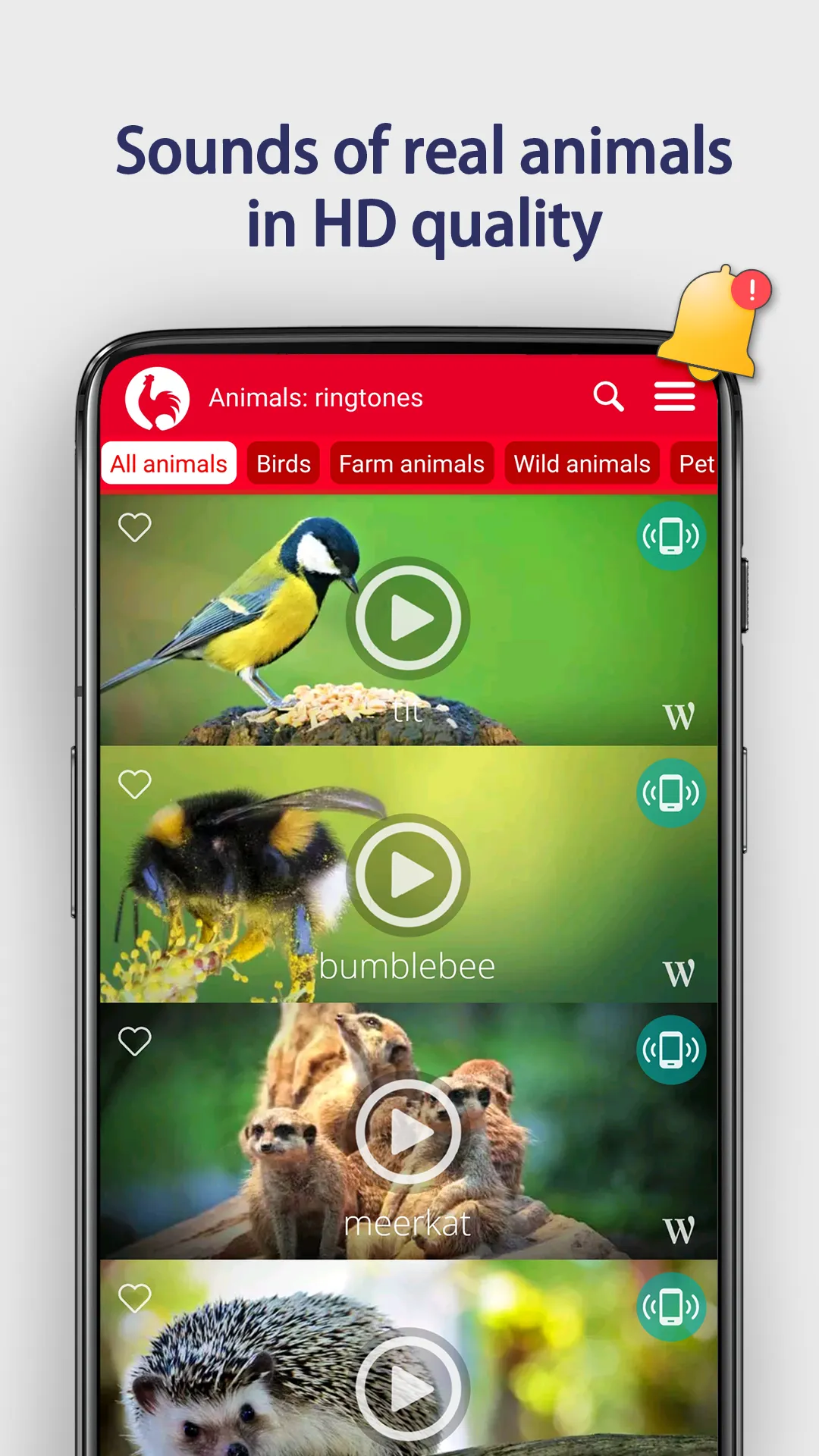 Animals Ringtones | Indus Appstore | Screenshot