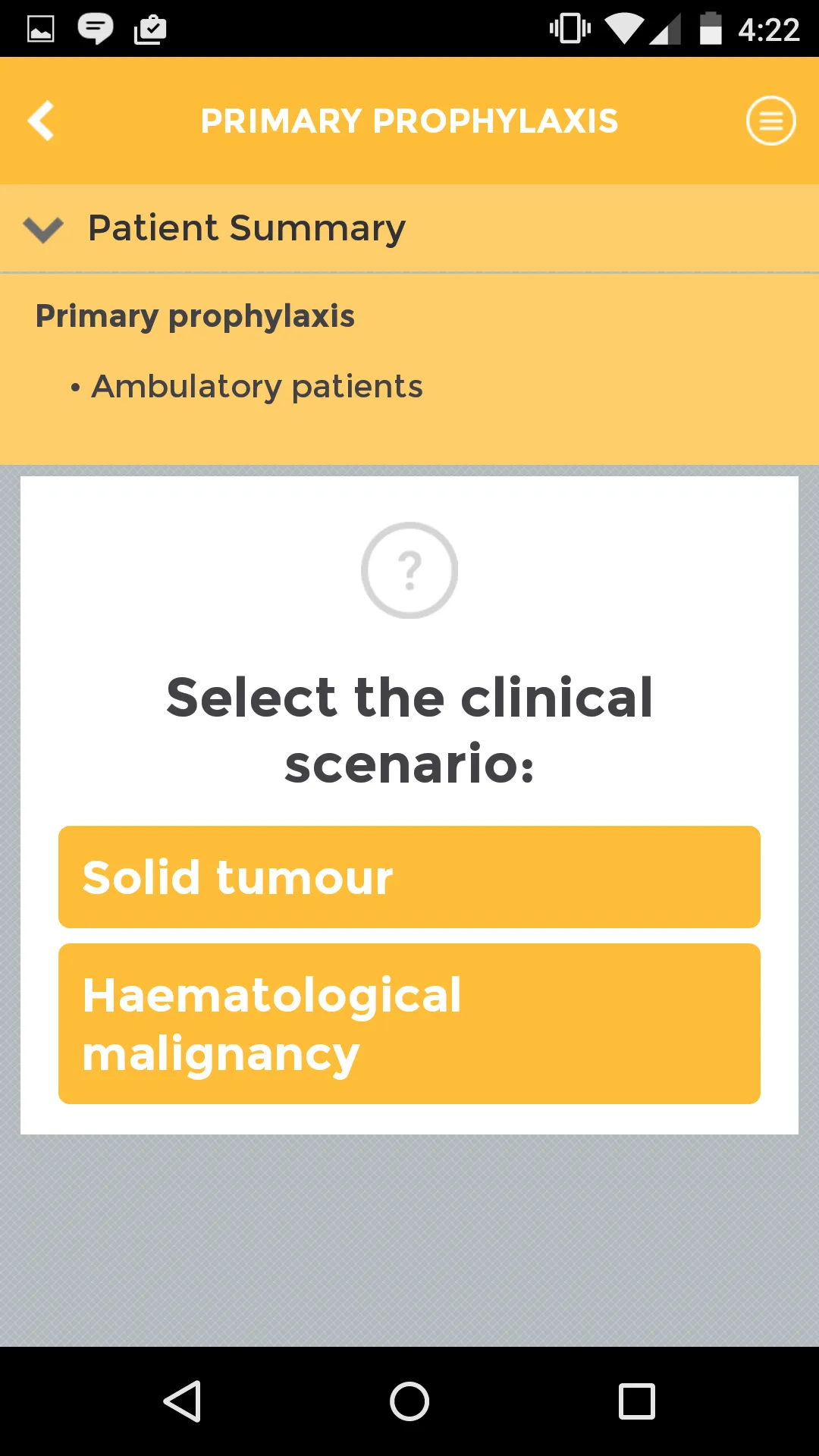 Int. VTE & Cancer Guidelines | Indus Appstore | Screenshot