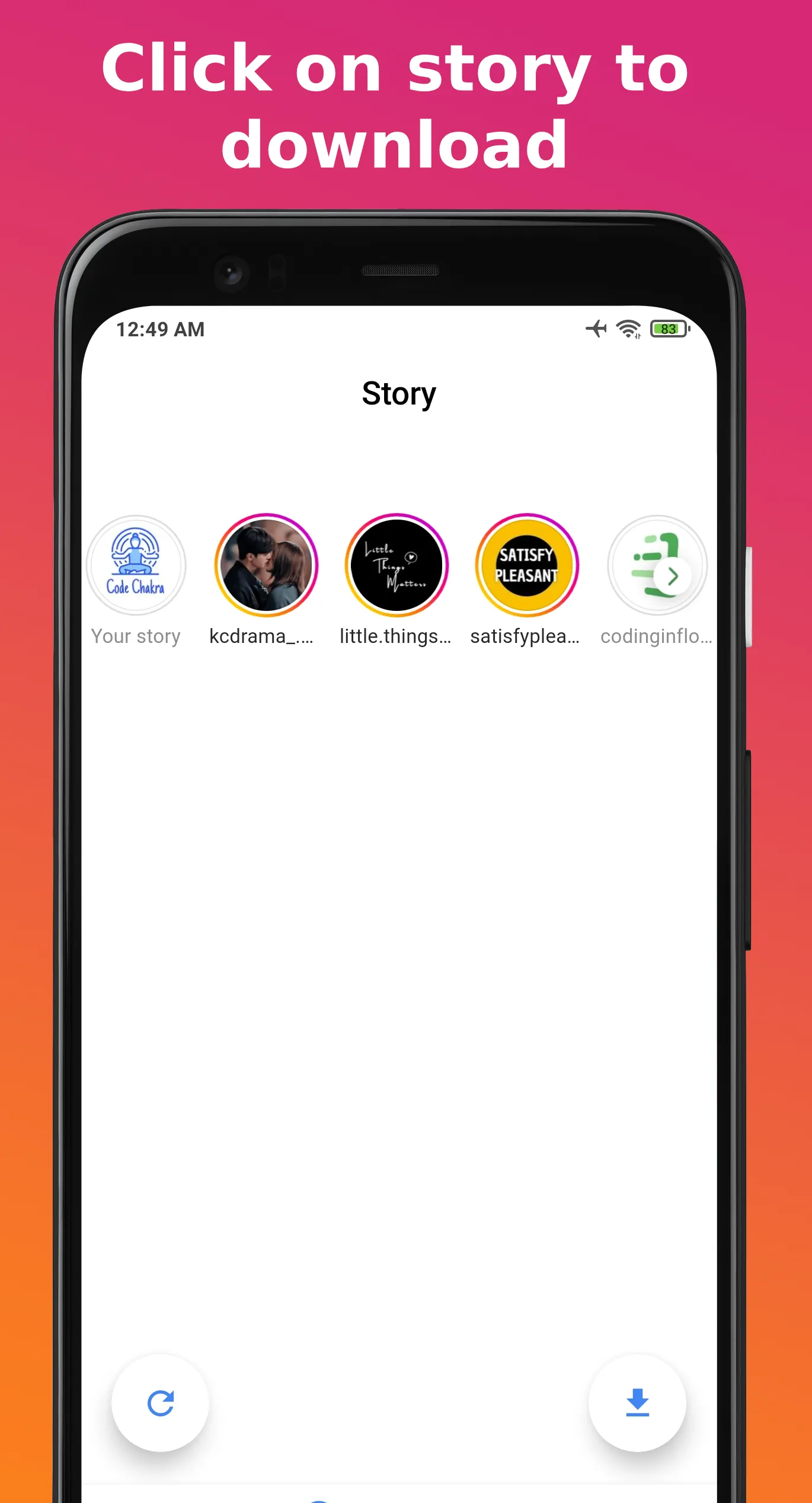 Story Downloader | Indus Appstore | Screenshot