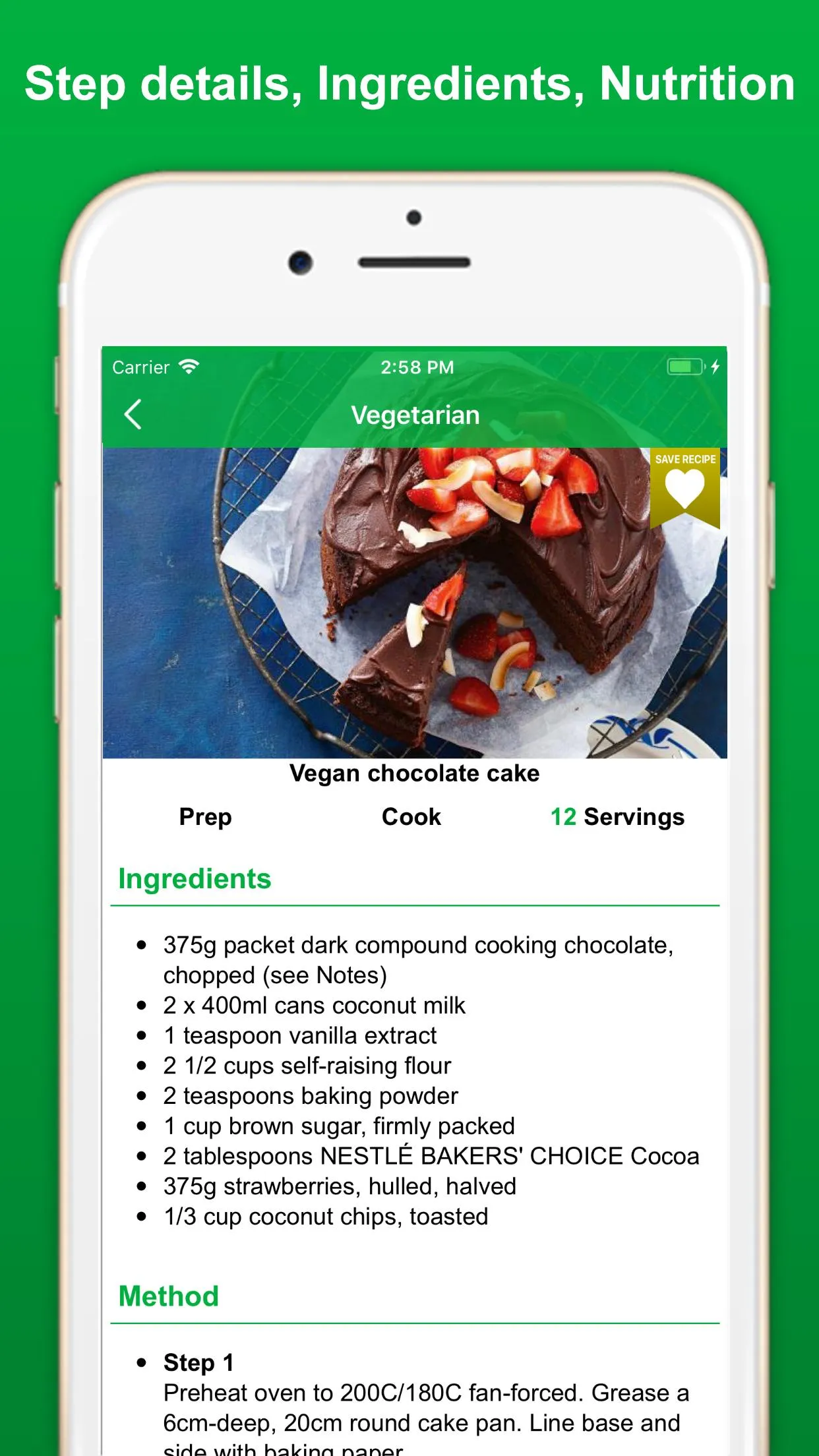 Vegan & Vegetarian Recipes - H | Indus Appstore | Screenshot