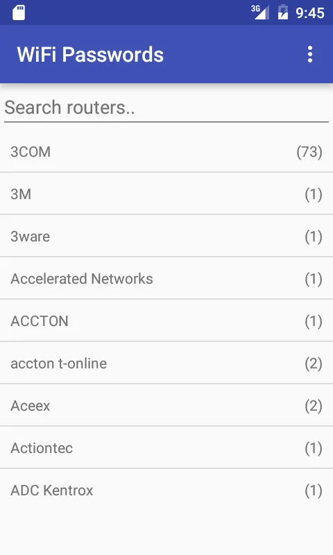 WiFi Router Default Password F | Indus Appstore | Screenshot