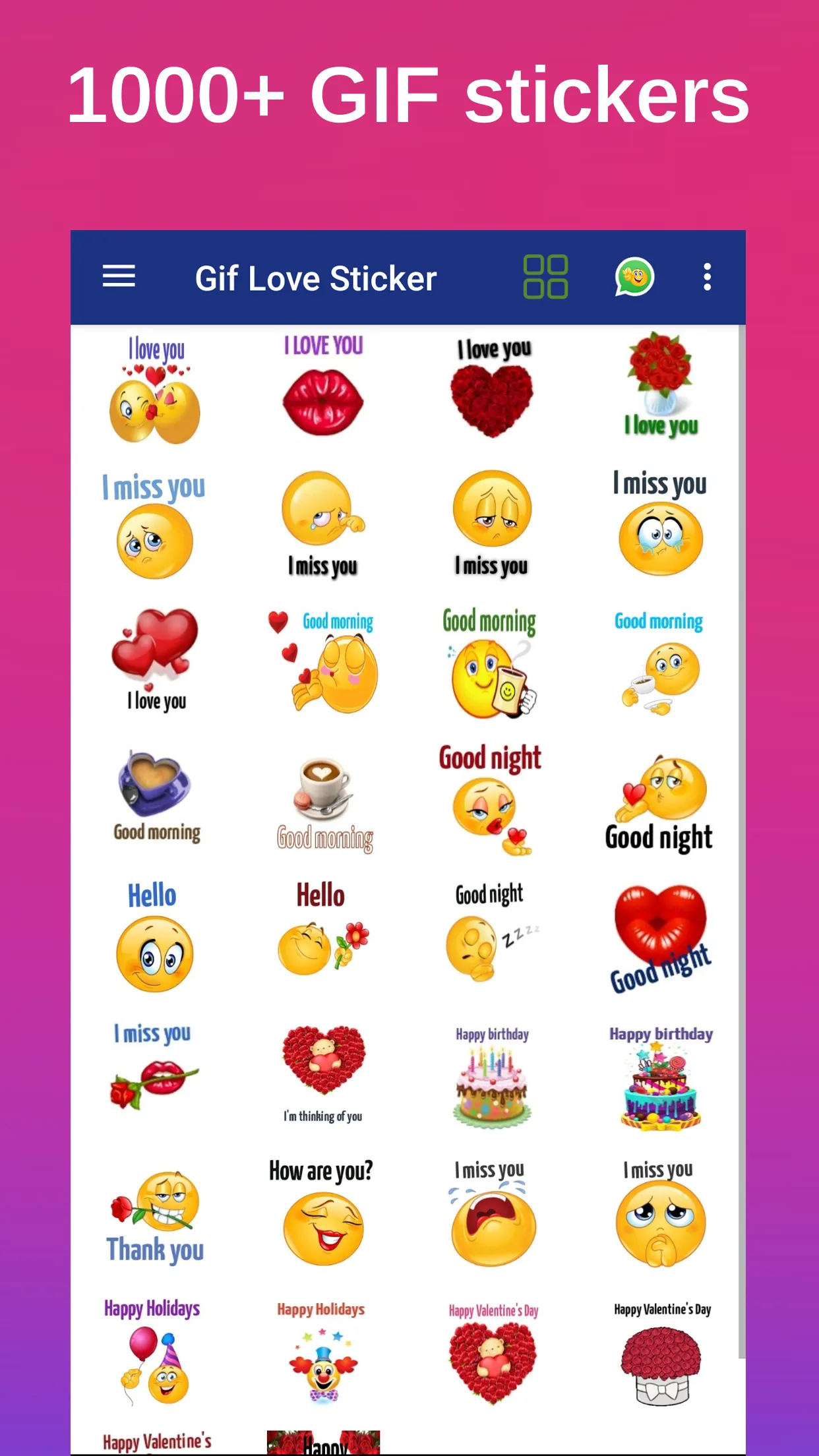 Gif Love Sticker WASticker | Indus Appstore | Screenshot