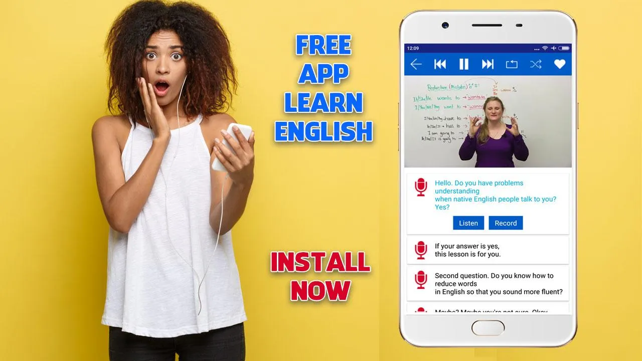 Learn English with Videos | Indus Appstore | Screenshot