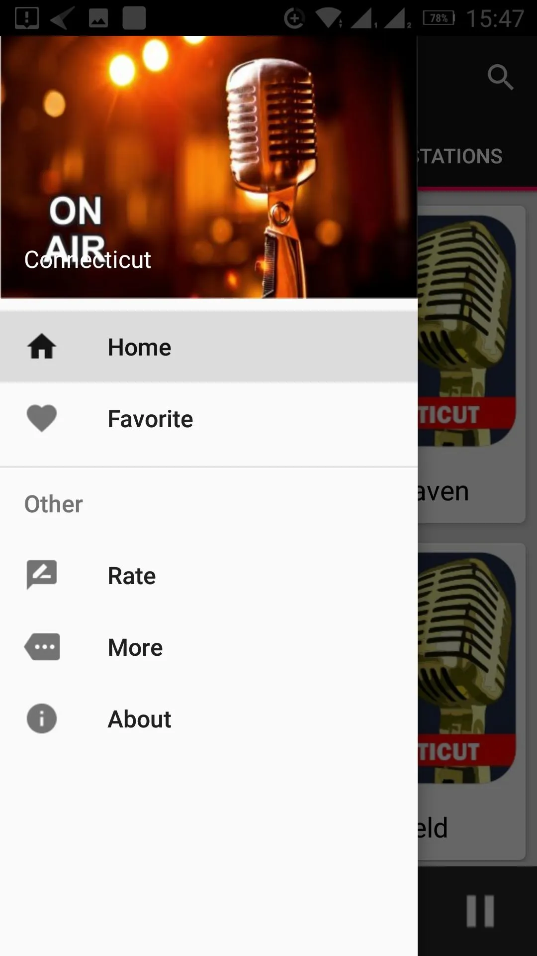 Connecticut Radio Stations | Indus Appstore | Screenshot