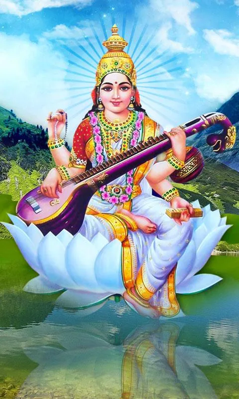 Goddess Saraswati Wallpaper | Indus Appstore | Screenshot