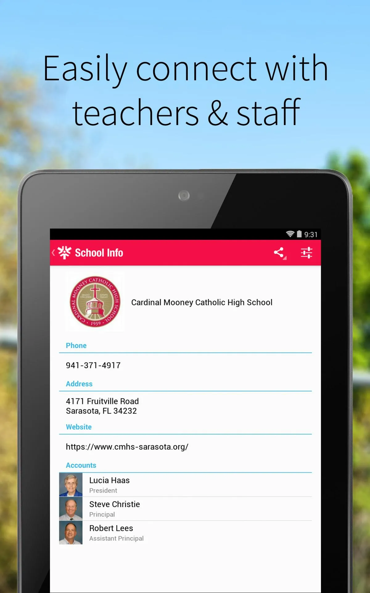 Cardinal Mooney High School | Indus Appstore | Screenshot