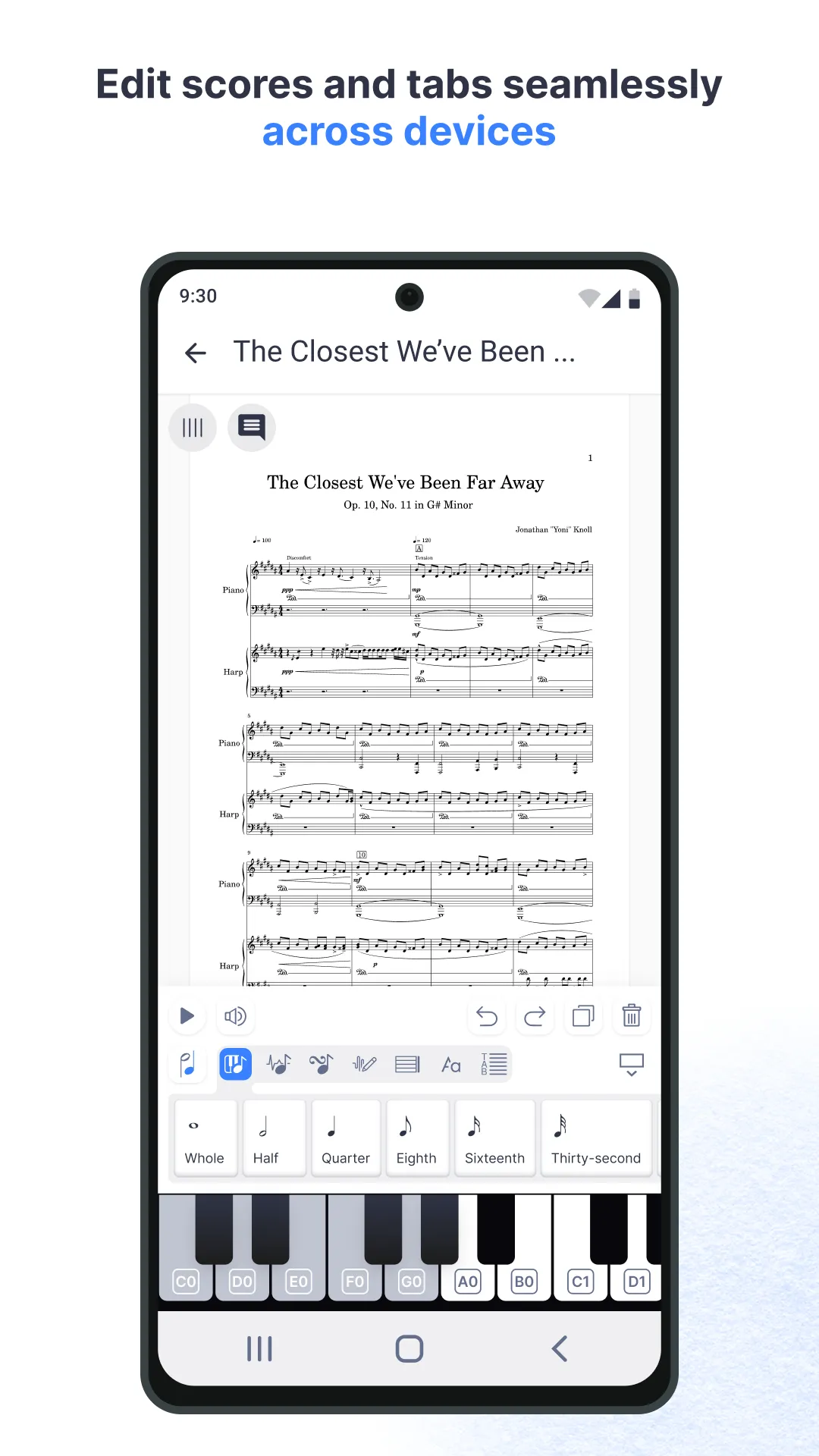 Flat: Music Score & Tab Editor | Indus Appstore | Screenshot