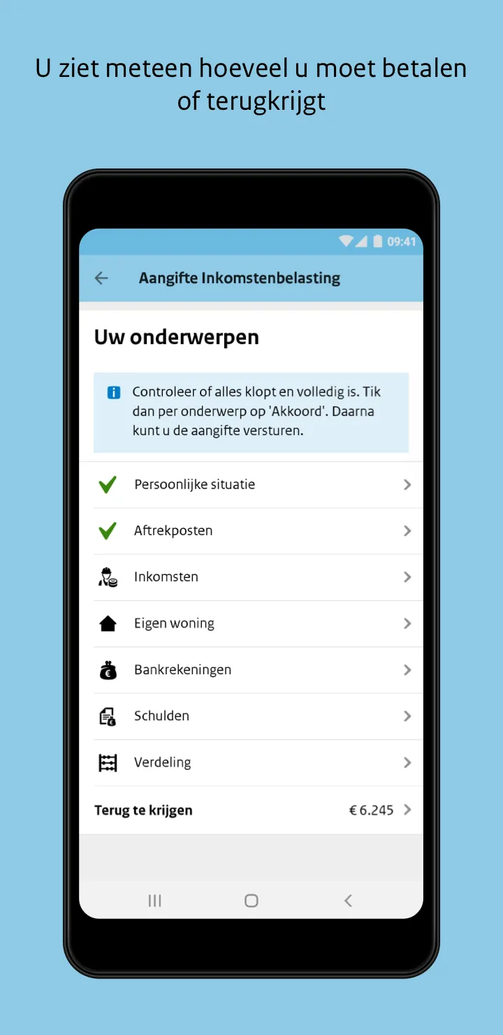 Aangifte Inkomstenbelasting | Indus Appstore | Screenshot