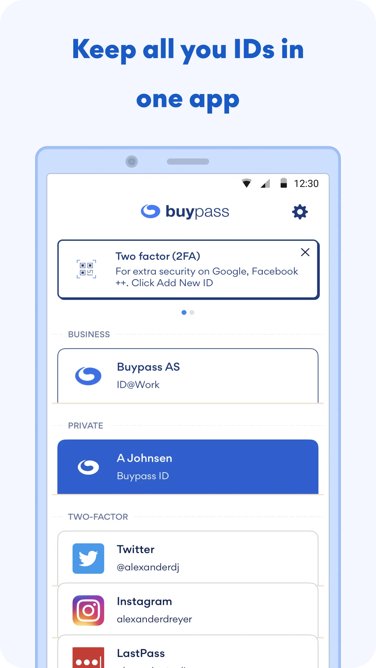 Buypass ID | Indus Appstore | Screenshot