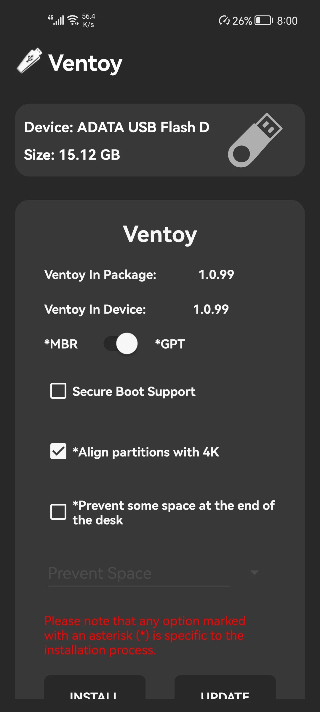 Ventoy (Unofficial) | Indus Appstore | Screenshot