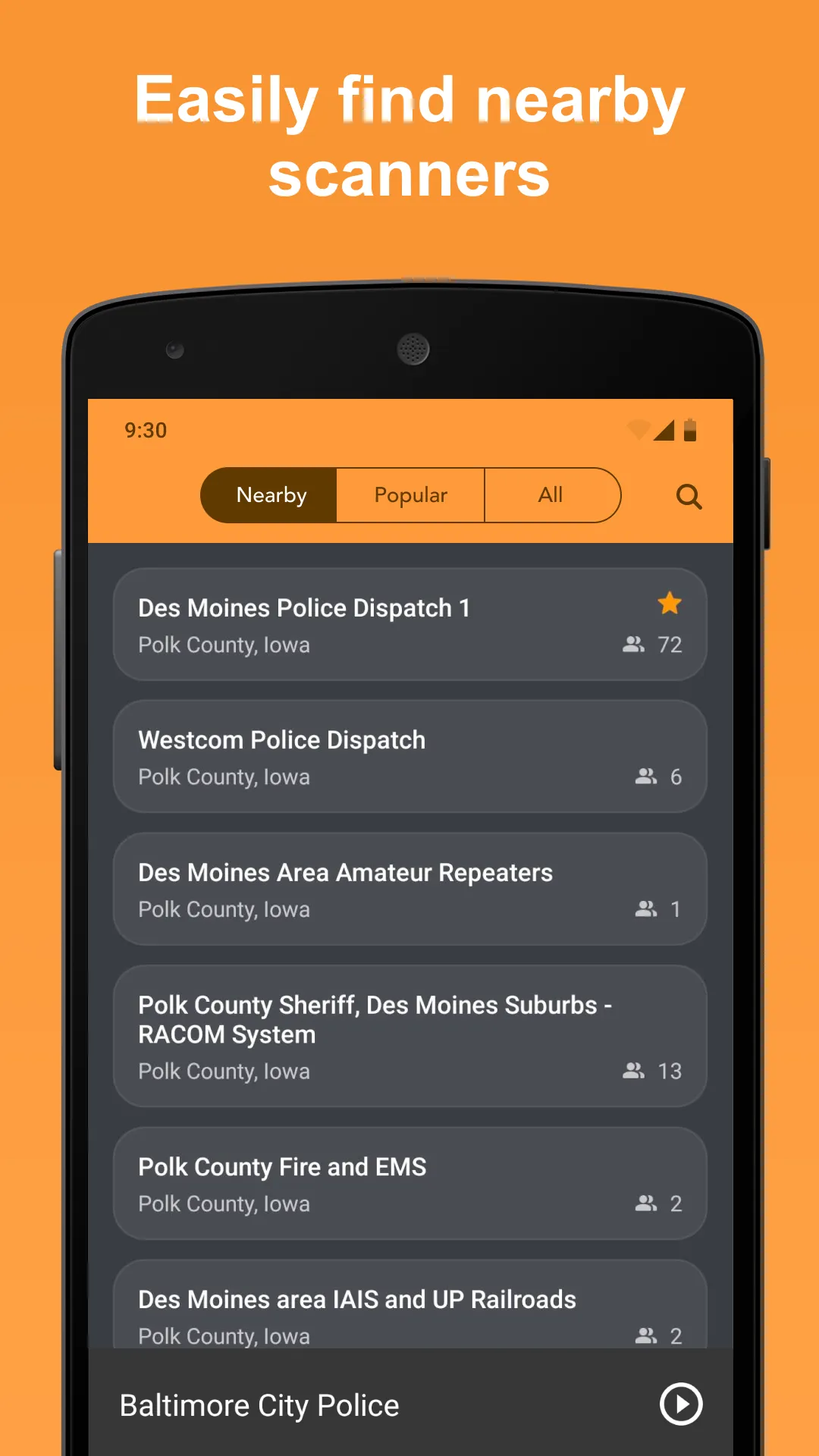 Scanner Radio - Police Scanner | Indus Appstore | Screenshot