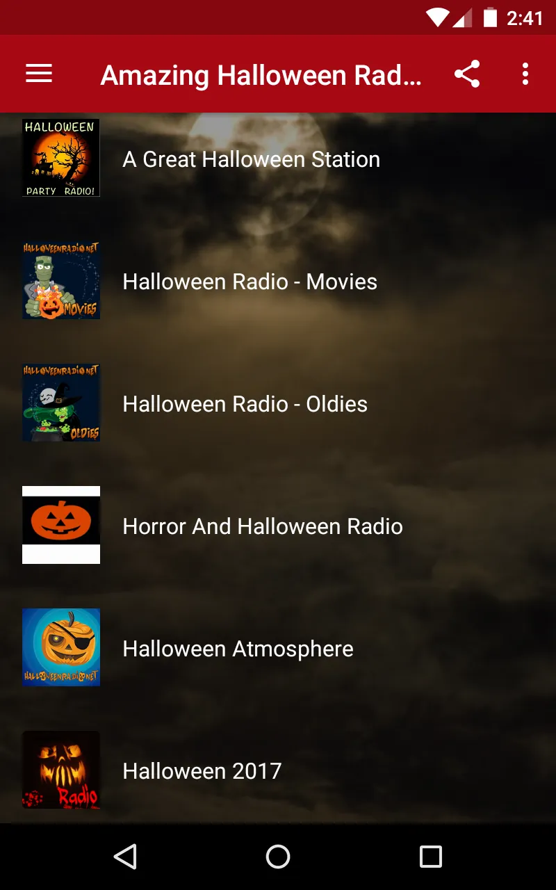 Halloween Radio | Indus Appstore | Screenshot