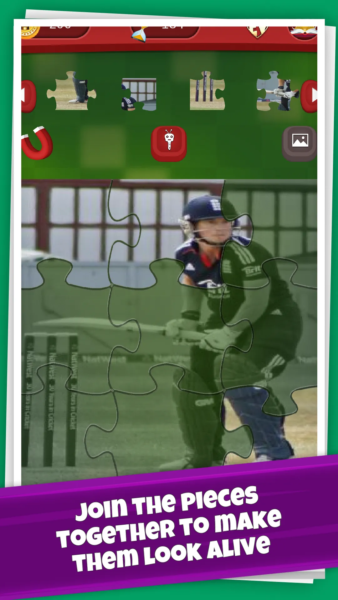 Cricket Players Jigsaw Puzzle | Indus Appstore | Screenshot