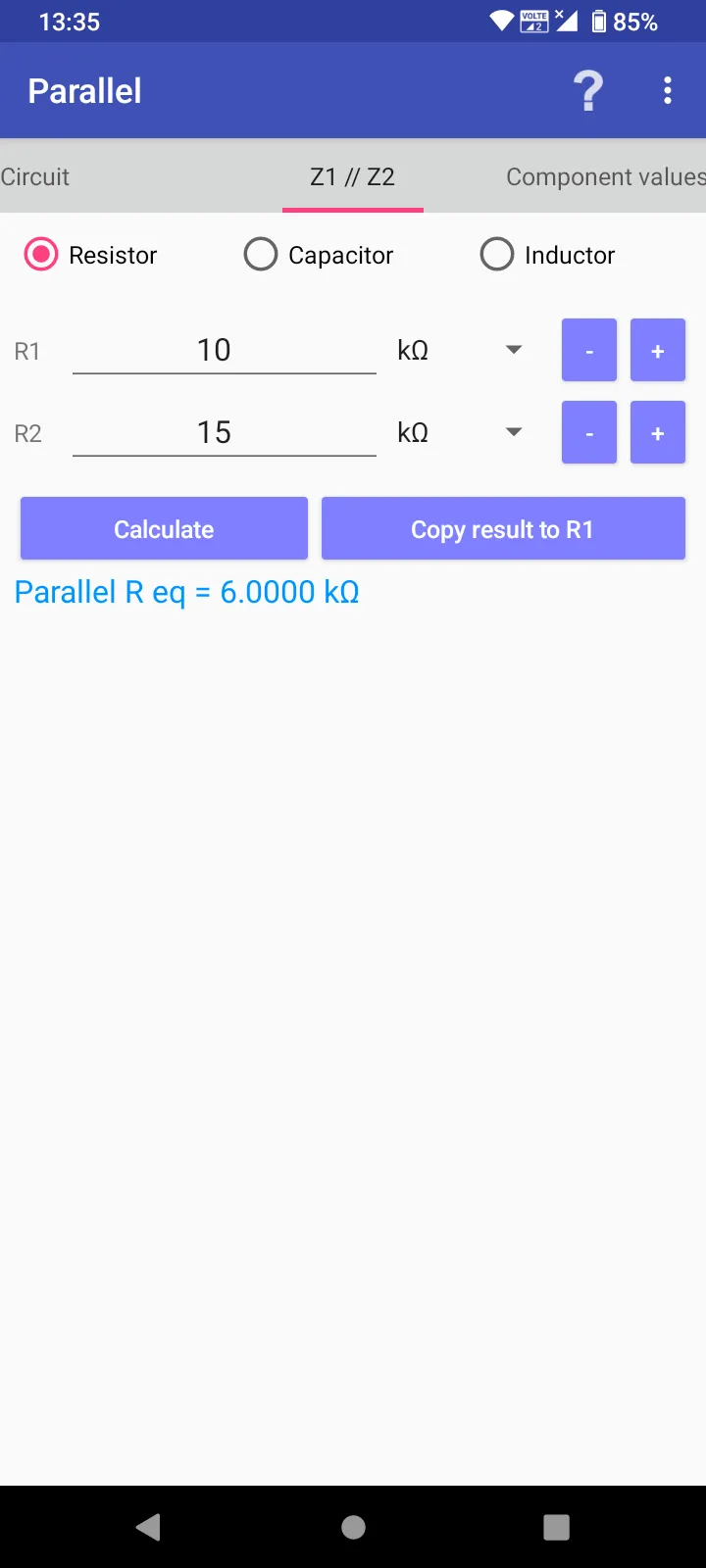 Series/Parallel Resistors | Indus Appstore | Screenshot