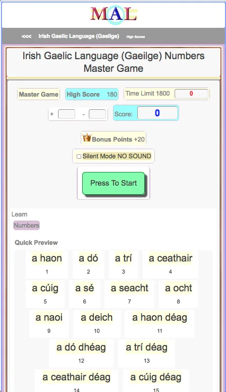 Irish Gaelic M(A)L | Indus Appstore | Screenshot