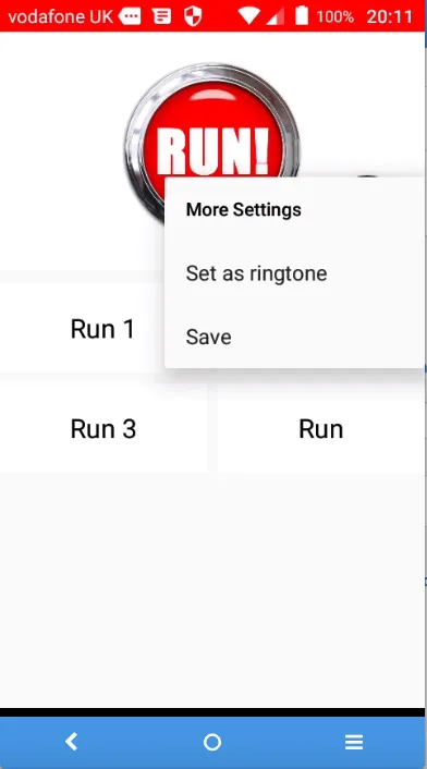 Run! Button | Indus Appstore | Screenshot