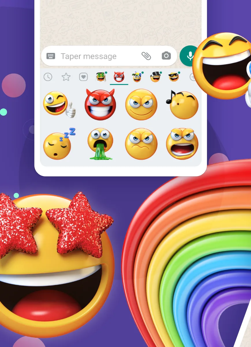 Emoji Stickers for Whatsapp | Indus Appstore | Screenshot