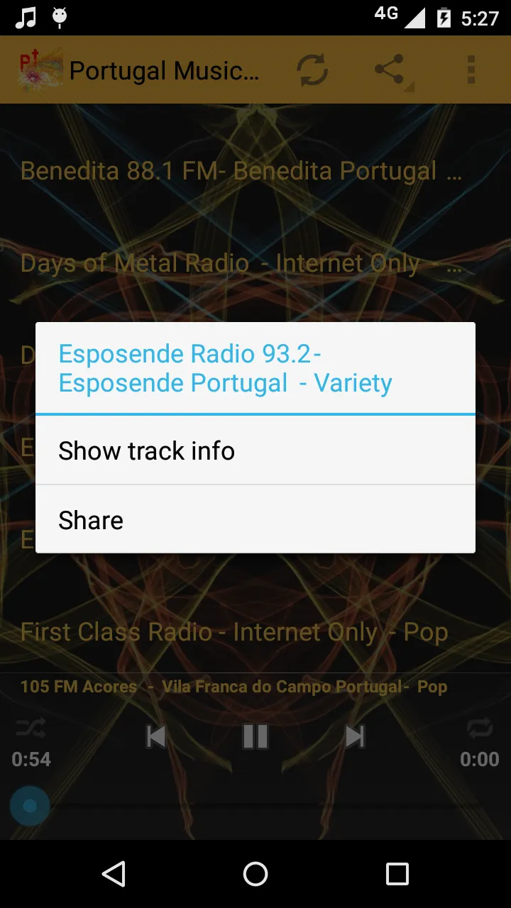 Portugal Music ONLINE | Indus Appstore | Screenshot