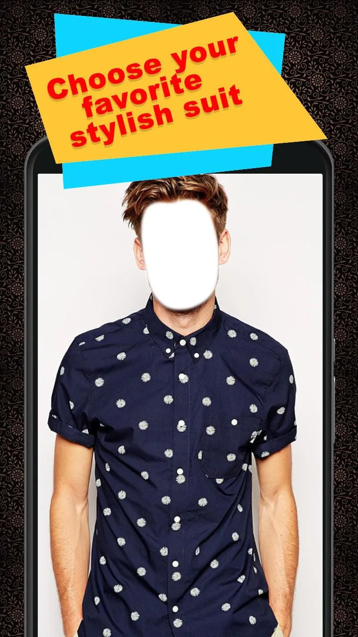 Men Short Shirt Photo Suit | Indus Appstore | Screenshot