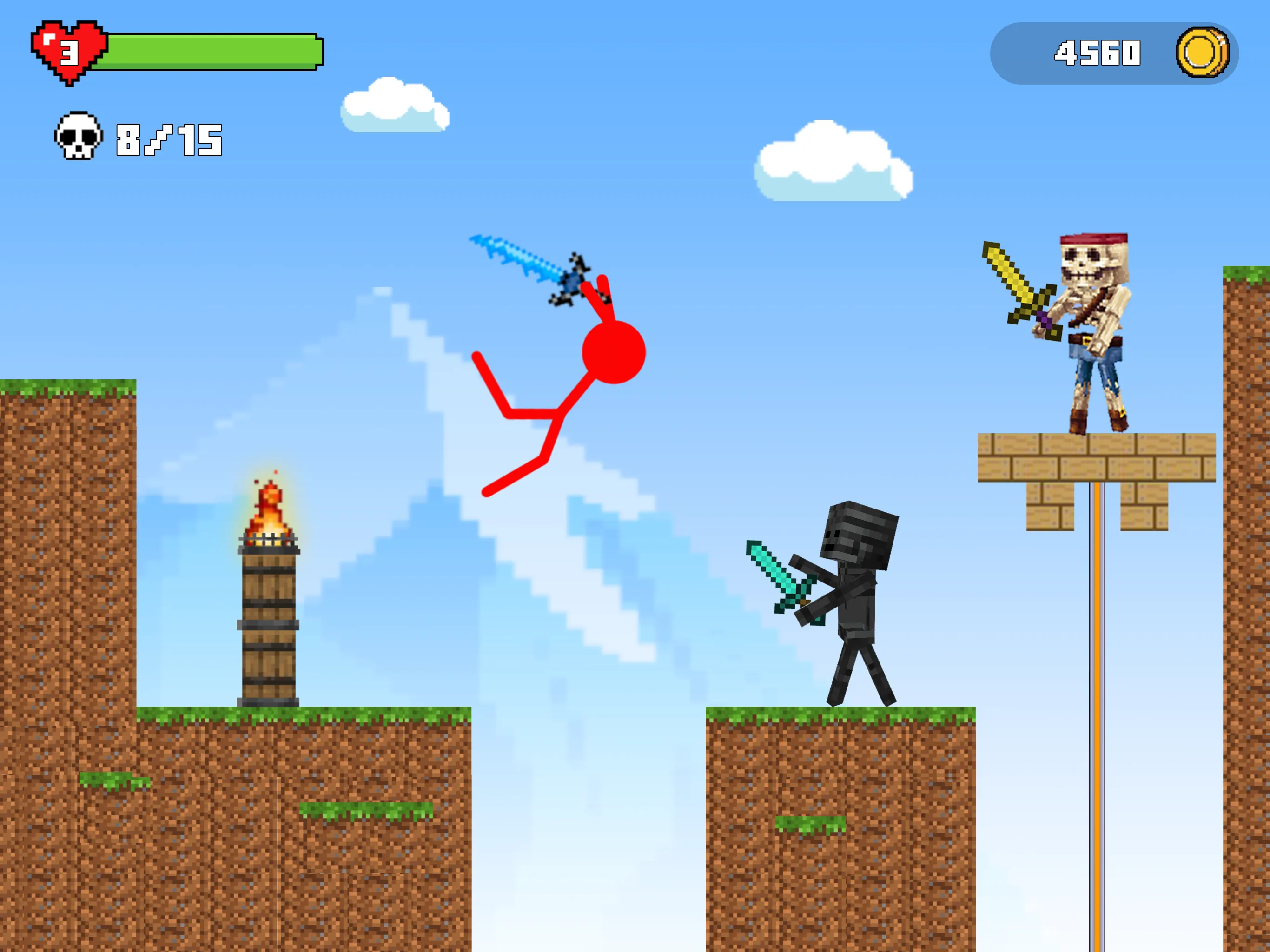 Stickman Battle in Craft World | Indus Appstore | Screenshot