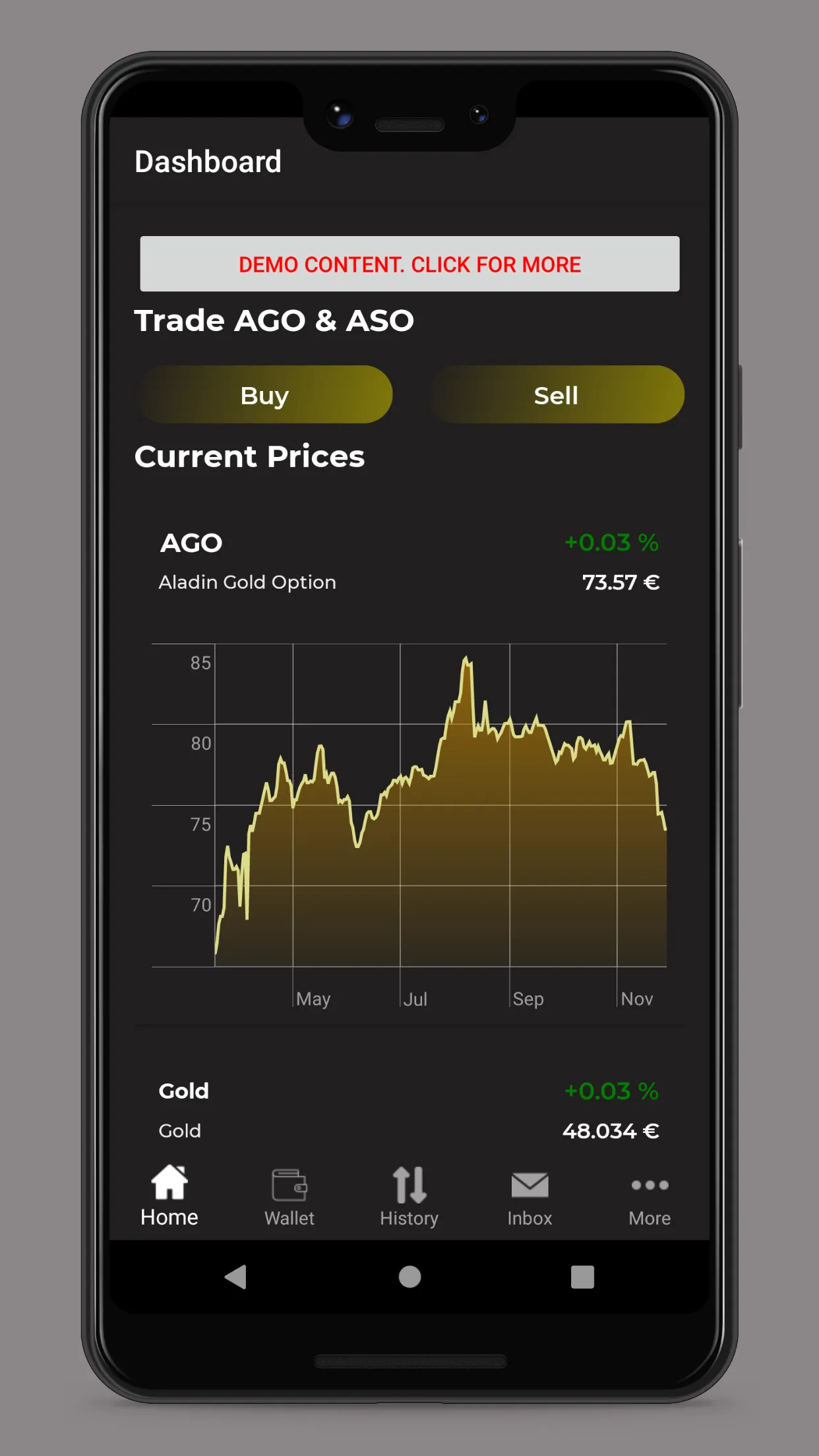 Aladin Gold Option | Indus Appstore | Screenshot