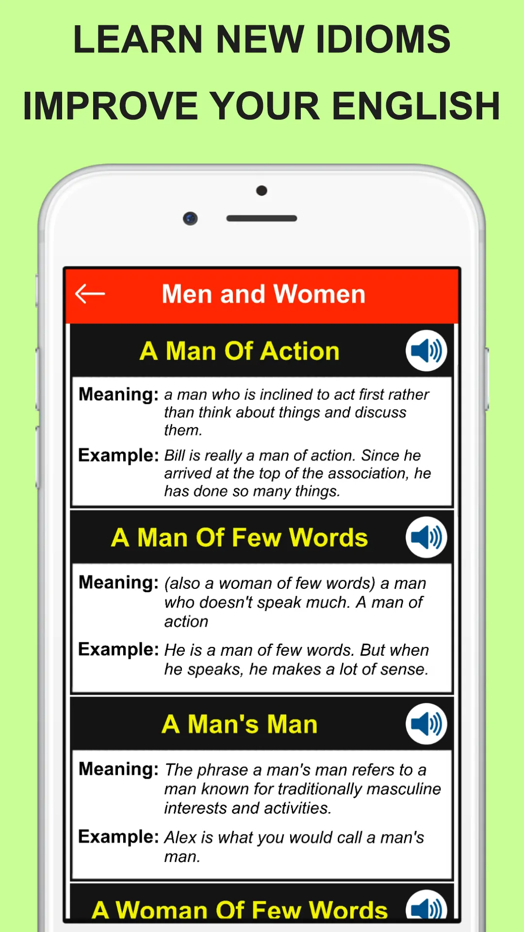 Idioms and Phrases Vocabulary | Indus Appstore | Screenshot