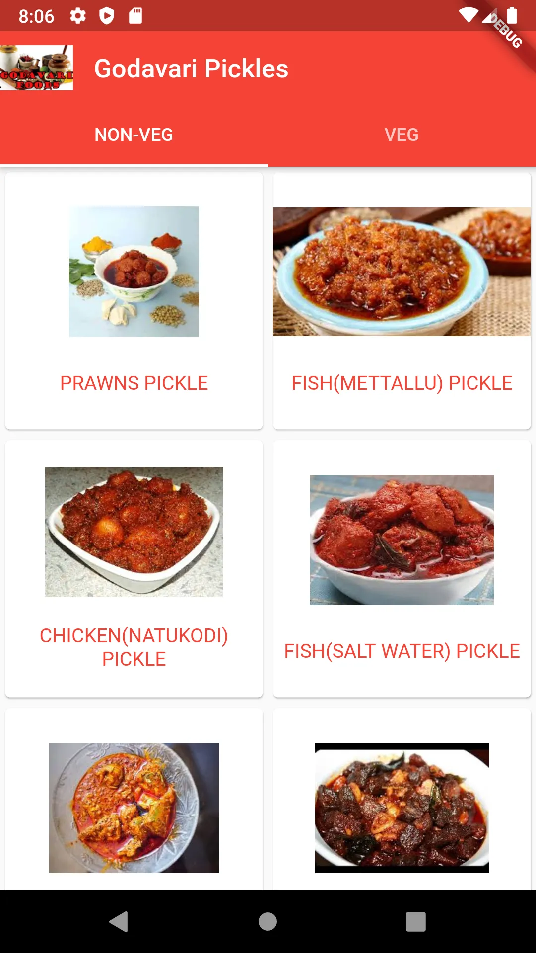 Non veg Pickles/Godavari Pickl | Indus Appstore | Screenshot