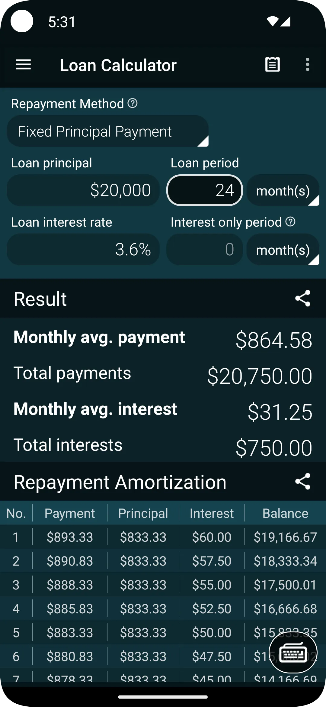 Loan Calculator | Indus Appstore | Screenshot