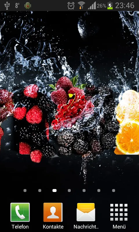 Fruits in water live wallpaper | Indus Appstore | Screenshot