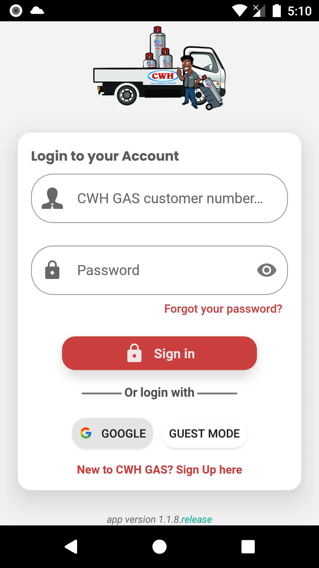 CWH Gas | Indus Appstore | Screenshot