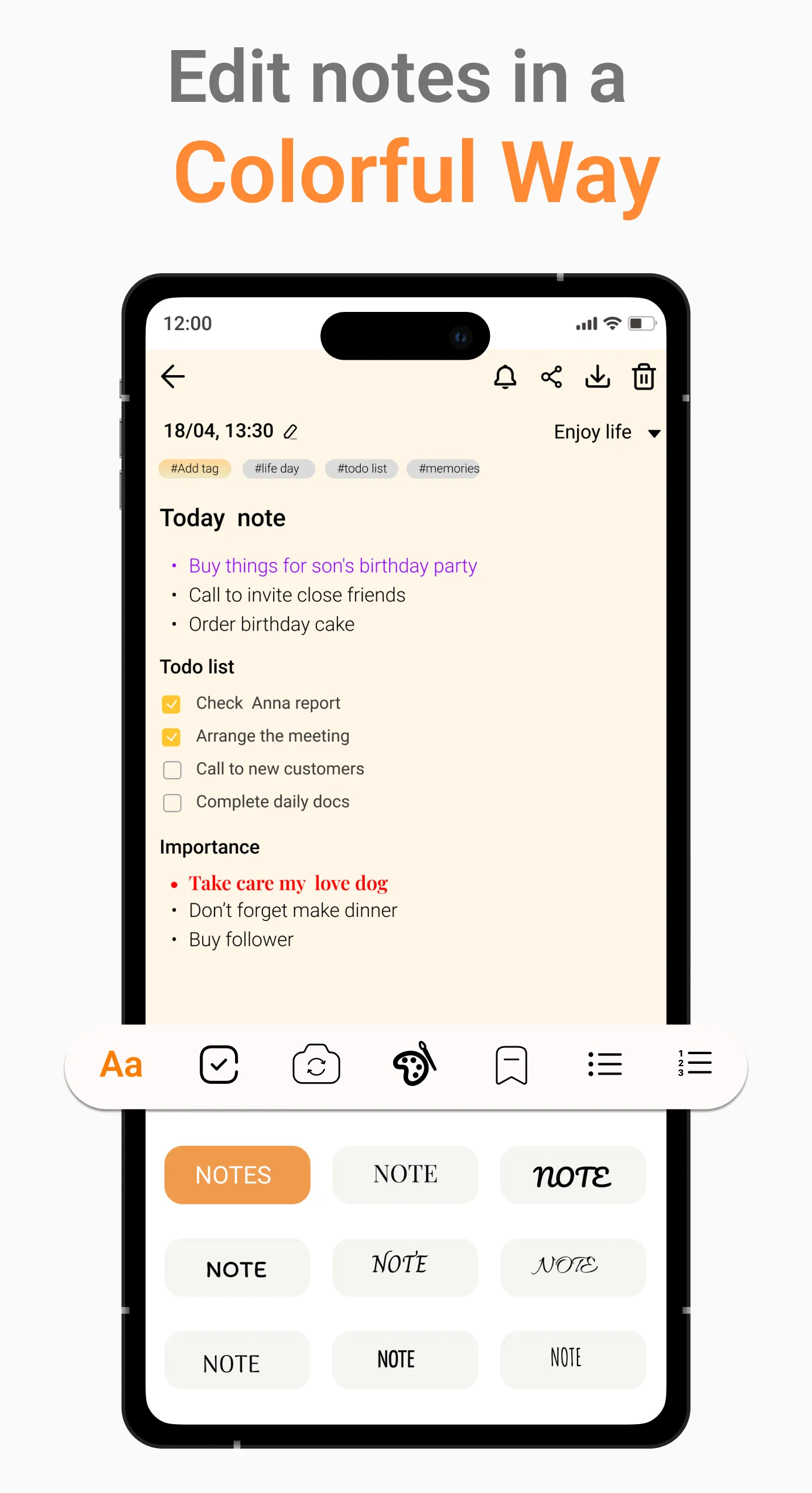 Notes: Color Notebook, Notepad | Indus Appstore | Screenshot