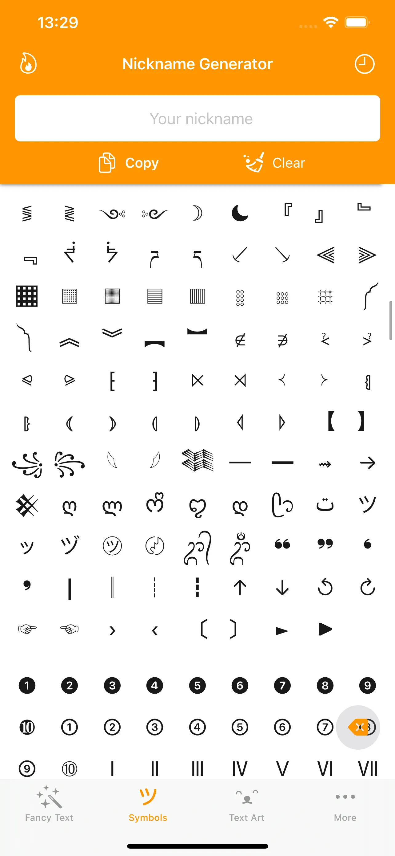 Fancy Text Symbols | Indus Appstore | Screenshot