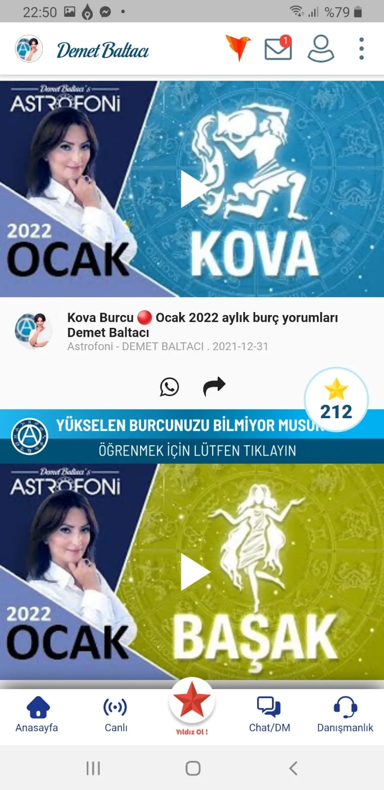 Demet Baltacı ile Astroloji | Indus Appstore | Screenshot