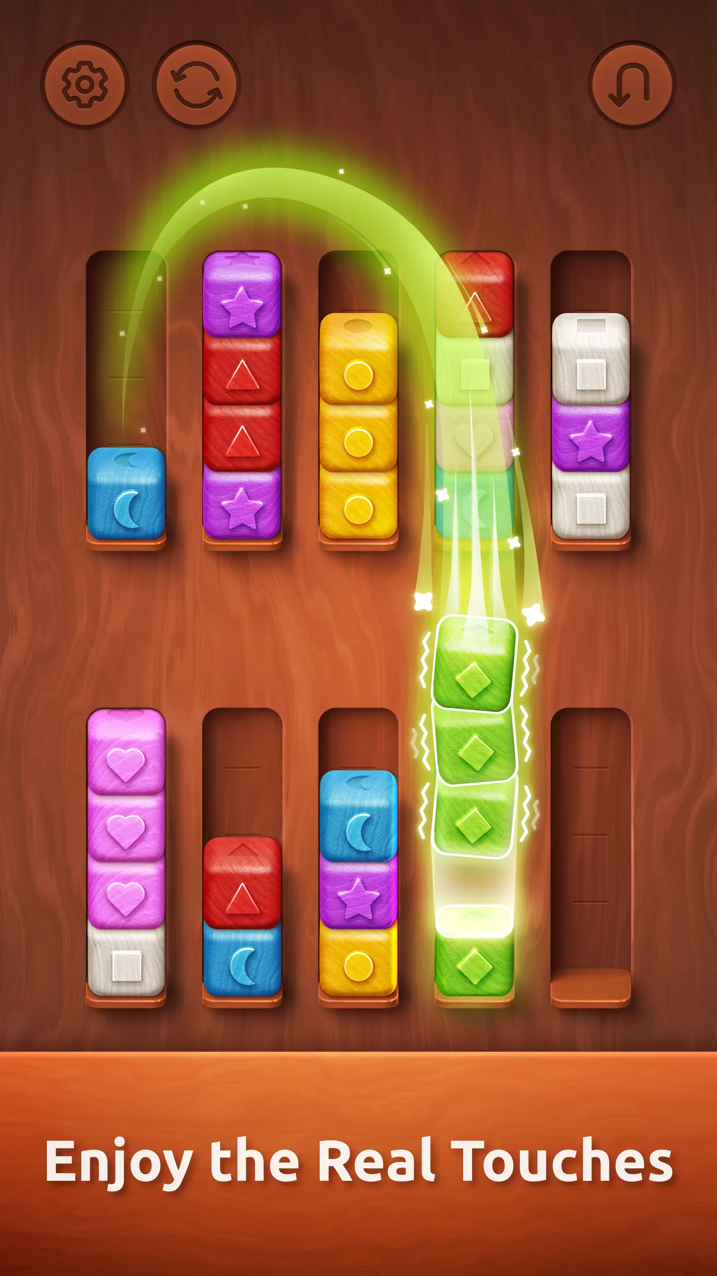 Colorwood Sort Puzzle Game | Indus Appstore | Screenshot