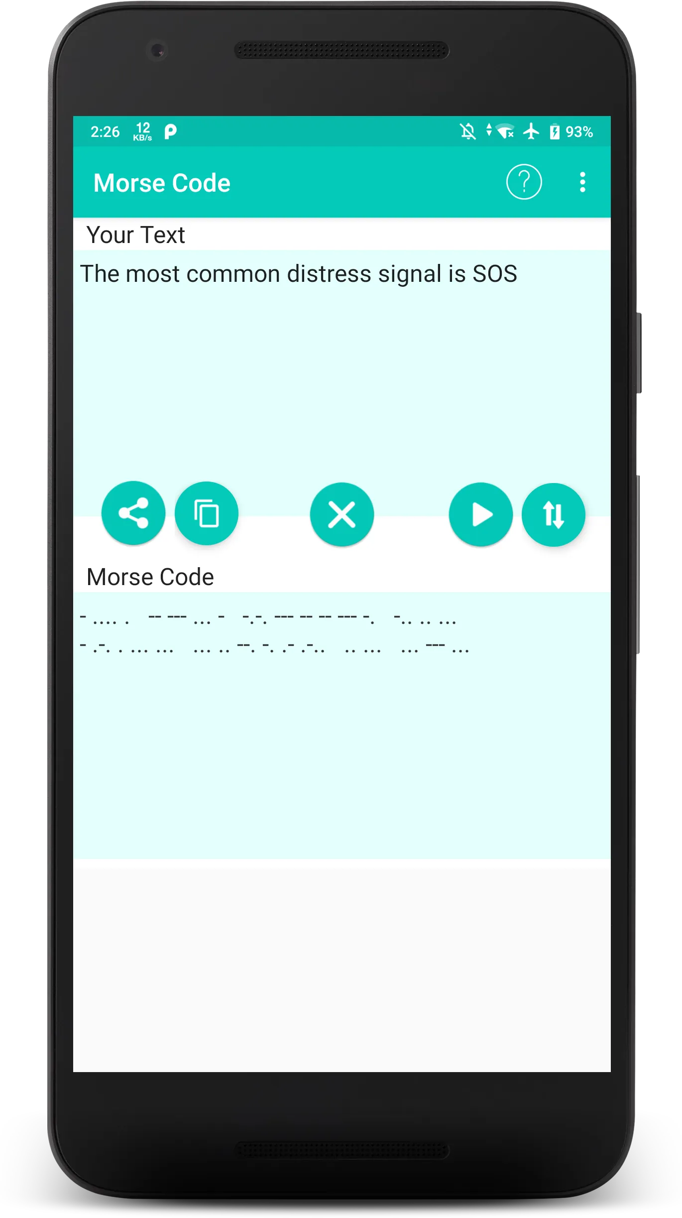 Morse Code | Indus Appstore | Screenshot