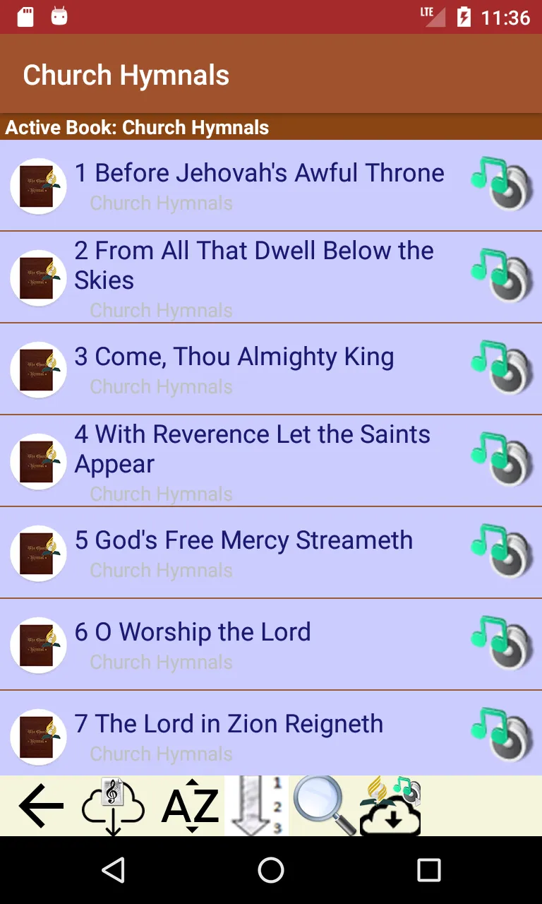 The Church Hymnal | Indus Appstore | Screenshot